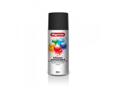 Краска черная матовая (265г) RAL 9004, 010 MagicLine от MAGICLINE Краска черная матовая (265г) RAL 9004, 010 MagicLine