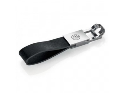 Брелок на кожаном ремешке Volkswagen Logo Keyring, Leather-Metall, артикул 000087011E от VAG Брелок на кожаном ремешке Volkswagen Logo Keyring, Leather-Metall, артикул 000087011E