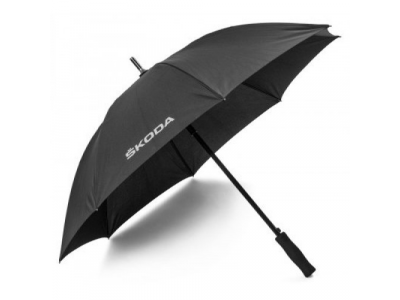 Зонт трость Skoda Stick Umbrella Aquaprint Black, артикул 000087602H от VAG Зонт трость Skoda Stick Umbrella Aquaprint Black, артикул 000087602H