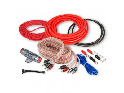 Комплект кабелей для подключения 4-канального усилителя, 8 AWG Aura AMP-2408