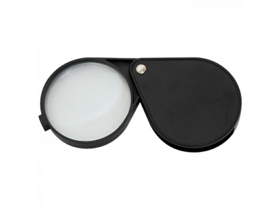 Лупа складная, карманная, 6-кратная, D 60мм SPARTA