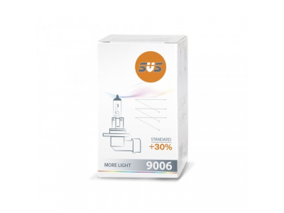 Автолампа галогенная SVS HB4 12V 55W P22d Standard +30% от SVS Автолампа галогенная SVS HB4 12V 55W P22d Standard +30%