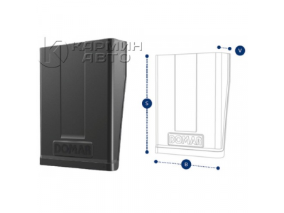 DOMAR dk1222 подкрылок прямой schmitz 600x460x125 пластиковый антиспрей