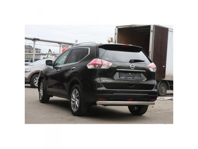 Защита задняя 75x42 овальная, Nissan X-Trail 2015- от SOUZ96 Защита задняя 75x42 овальная, Nissan X-Trail 2015-